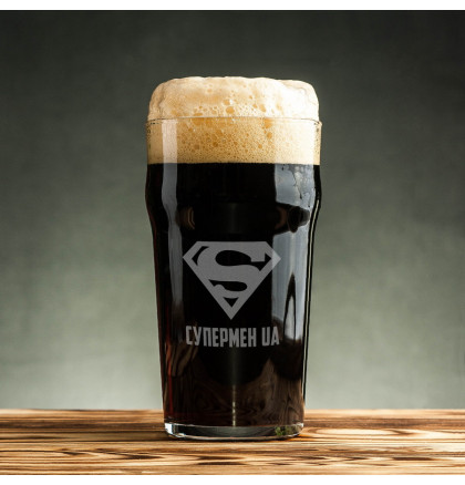 Бокал для пива "Супермен UA", фото 3, цена 290 грн